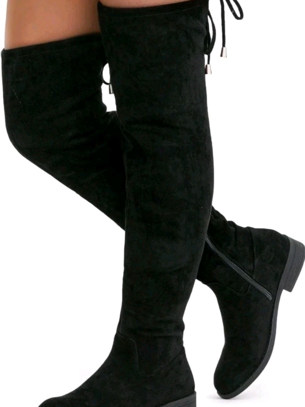 Women’s Over-The-Knee Black Suede Boots
